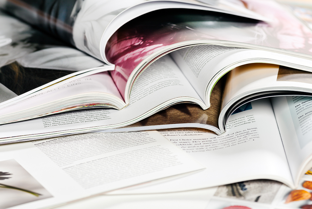 Zeitschriften Stappel